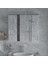 Nossa 80'LİK Lavabo Üstü, Çift Kapaklı Aynalı Banyo Dolabı, Aynalı Dolap, Çok Amaçlı Dolap 3