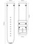 R4102W Roder Deri Kayış - Xl-Bl-W - 18MM 5