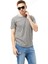 Çizgili Bisiklet Yaka Tişört %100 Cotton 2