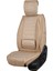 fiat Stilo Uyumlu Oto Koltuk Kılıfı Yarı Deri Ön/arka Set Eyfel Series Bej Renk 5