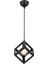 Rustik Retro Model Geometrik Sarkıt Metal Küp Avize 2