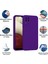 Samsung Galaxy A12 Kılıf Lansman Premium Silinebilir Mor Silikon 2
