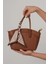 Kadın El ve Omuz Çanta 26592 Taba 1