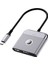 USB C HDMI Adaptörü 3in1 HDMI 4K@60Hz Girişli 100W Pd Type-C Hub Bağlantı Istasyonu Gri Wiwu WI-HB8002 1