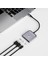 USB C HDMI Adaptörü 3in1 HDMI 4K@60Hz Girişli 100W Pd Type-C Hub Bağlantı Istasyonu Gri Wiwu WI-HB8002 3