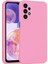 Samsung Galaxy A23 Kılıf Lansman Premium Silinebilir Pembe Silikon 1