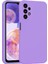 Samsung Galaxy A23 Kılıf Lansman Premium Silinebilir Lila Silikon 1