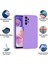 Samsung Galaxy A23 Kılıf Lansman Premium Silinebilir Lila Silikon 2