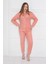 Almines Pijama Puantiyeli Peluş Kadın Pijama Takımı 1