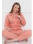 Almines Pijama Puantiyeli Peluş Kadın Pijama Takımı 4