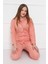 Almines Pijama Puantiyeli Peluş Kadın Pijama Takımı 5