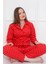 Almines Pijama Puantiyeli Peluş Kadın Pijama Takımı 4