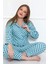 Almines Pijama Puantiyeli Peluş Kadın Pijama Takımı 4