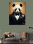 Kanvas Tablo Şık Panda ve Rakı Kadehi 3