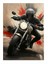 Hızlı Bir Motorcu Art Mdf Poster 18CM x 27CM 1