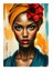 Afrikalı Kadın Art Mdf Poster 25CMX 35CM 1