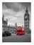 Londra ve Çift Katlı Otobüs Art Mdf Poster 25CMX 35CM 1