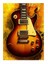 Altın Tınılı Gitar Tasarım Ahşap Tablo 18CM x 27CM 1