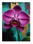 Mor Orkidenin Zerafeti Hediyelik Ahşap Tablo 35CM X50CM 1