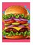 Hamburger Temalı Tasarım Mdf Tablo 35CM X50CM 1