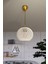 Altın renkli 20x65 cm sarkıt avize, ahşap halat detaylı, şık ve modern tasarım 1