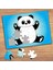 Sevimli Hayvan Panda Çocuklara Özel Puzzle Yapboz TABLO-77958 1