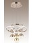3 Renk Kumandalı ve Dimmerli Gold LED Kristal Avize, 4 Başlık, 50x100 cm 4