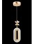Tekno Trust LED Alfa Tekli Gold Ledli Kristal Taşlı Avize 5