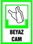 Beyaz Cam Kendinden Pvc Levha 17,5 x 25 cm 1
