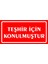 Teşhir İçin Konulmuştur 17 x 35 cm 2.6 mm Pvc Uyarı Levhası 1