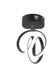 Tekno Trust Modern Huracan Plafonyer Tavan LED Avize Oturma Odası Hol Antre Mutfak Salon LED Avize Siyah 3