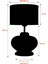 Tekno Trust Ellipse Transparent Black Cam Abajur 4