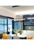 Modern Siyah Metal Led Lineer Avize 100cm Warm White Işık 3