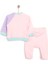 HelloBaby Yenidoğan Renk Bloklu Sweatshirt-Patikli Alt 2li Takım Unisex 2