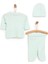 HelloBaby Yenidoğan Organik Zıbın-Şapka-Patikli Alt Unisex 2