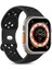 Apple Watch Series 10 42MM Için Kordon Rainbow Band Siyah 1