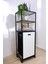 Metal Kirli Sepetli 3 Raflı Çok Amaçlı Banyo Düzenleyici Raf Organizer Siyah/beyaz - MRS-012 C1-1-369 1