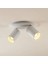 Tekno Trust Metal Modern Spor 2 Li Beyaz Mafsallı LED Spot Avize Günışığı Ampullü 1