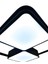 Tekno Trust Kare Model LED Avize, 3 Renk Aydınlatmalı Kumandalı Dimmerli Modern Tavan Avizesi,salon,ofis Avizes 5
