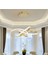 Tekno Trust Kumandalı Dimmerli 3 Renk Işıklı Modern Sarkıt Power LED Avize Concept Ürün Gold Sarı Ledli Avize 1