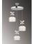 3'lü Metal Renkli LED Avize, 30x30 cm, Salon, Mutfak, Yatak Odası için ideal 3