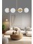 Tekno Trust Luxury Modern Tasarım Eskitme 4'lü Beyaz Glop Camlı Avize 1