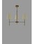 3'lü Modern Metal Avize, Konik Krem Abajur, 60x60 cm, Şık ve Şık Tasarım 3