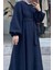 Şanel Kışlık Ferace - Lacivert 3