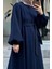 Şanel Kışlık Ferace - Lacivert 4