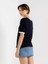 Organıc Cotton New Season Women's Velvet College Logo T-Shırt 3