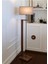 Modern gri kumaş ve ahşap gövdeli şık ayaklı lambader AYD-3132 1