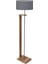 Modern gri kumaş ve ahşap gövdeli şık ayaklı lambader AYD-3132 3