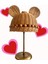 Bambu Çocuk Odası Abajur, Bambu Abajur Rattan Abajur Bebek Odası Abajur Çap25cm 5