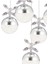 Lokken 5'li Yuvarlak 42 Watt Krom Kristal Ledli Modern Oturma Odası Salon Sarkıt Avize 4